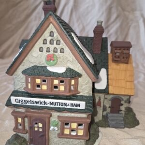 Charming Holiday Village House with Green and Brown Accents